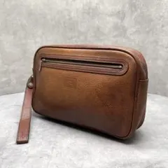 Vintage Burberrys Leather Clutch Bag