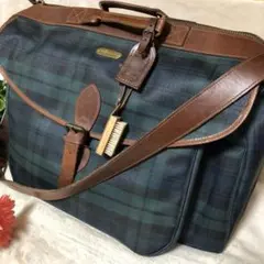 美品✨希少レア　ポロラルフローレン　特大ボストンバッグ　ブラックウォッチ　タグ付