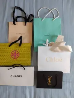 21点ショップ袋セット -JILL STUART, GUCCI, CHANEL等