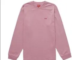 Supreme 長袖カットソー スモールボックスロゴ ピンク　希少色