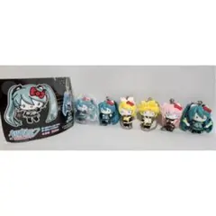 キティ× 初音ミク コラボ ボーカロイド フィギュア マスコット 6個セット