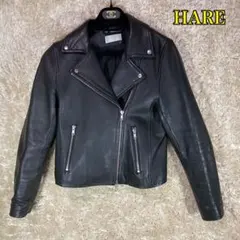 HARE ダブルライダースジャケット　羊革　サイズM