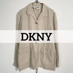 香港製 90sヴィンテージ DKNY リネン テーラードシャツジャケット 麻のサムネイル