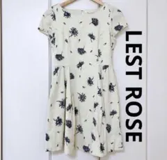LEST ROSE レストローズ 花柄 ワンピース ミニ丈 日本製 Mのサムネイル
