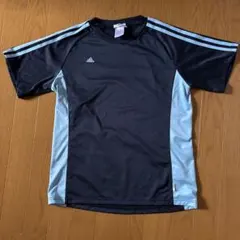 adidas ClimaLite 半袖Tシャツ 黒/水色