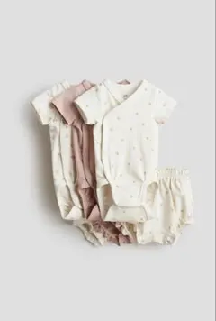 H&M ジャージー6ピースセットボディスーツ　パンツ　セット 60 完売品のサムネイル