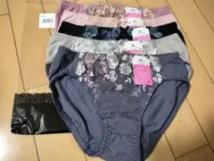 Sサイズ〜Mサイズレディース ショーツ綿混 5枚セット 福袋コットンレース 刺繍