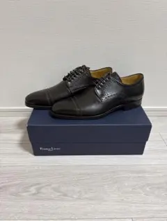 新品未使用！Franco Lione ダークブラウン レースアップシューズ