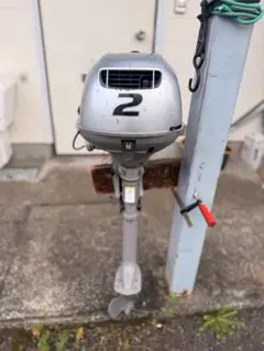 ホンダ 二馬力 船外機 美品 船外機 2馬力 4ストローク BF2DH トランサムS バーハンドルタイプ