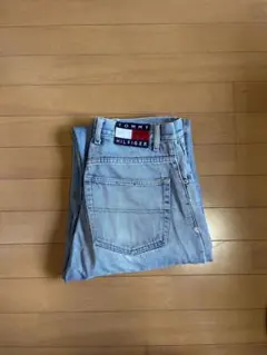 大きい】38(US)100cm新品トミーヒルフィガーUSA限定デニムパンツ藍染