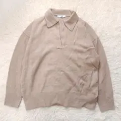 【relume】スキッパーニット ポロ オーバーサイズ 2024AW