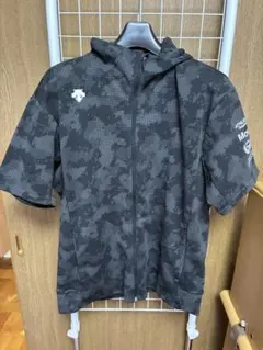 DESCENTE デサント 半袖パーカー カモフラ柄　サイズXO