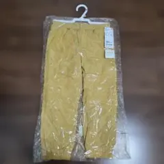 ユニクロ ストレッチウォームイージーパンツ 100 イエロー 裏フリース キッズ