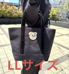 オールドテディ　ワッペントートバッグ　ブラック