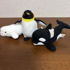 マ*パ様 名古屋港水族館　限定　シャチ　ベルーガ　ペンギン　ぬいぐるみキーホルダのサムネイル