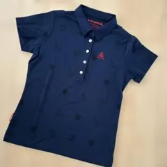 GOLF ルコックゴルフ 半袖ポロシャツ 総柄 ゴルフウェア Lサイズ美品