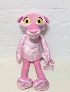 ピンクパンサー むぎゅっと きらっと BIG ぬいぐるみ　ピンク　50cm〜