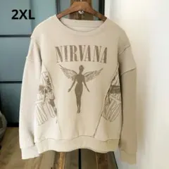 公式 ニルヴァーナ「In Utero」スプライシング クルーネック スウェット