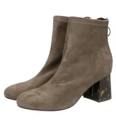 【ORiental TRaffic】 ストレッチ異素材ヒールブーツ