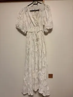 （限定値下げ）mily bilet シアージャガード花柄クリンクルワンピース