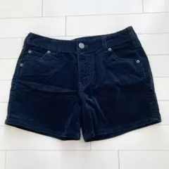 ショートパンツ　コーデュロイ スウェード　黒
