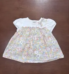 花柄切り替え半袖Tシャツのサムネイル