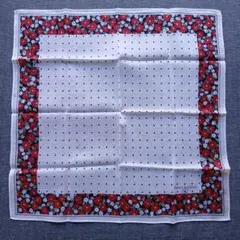 PIERRE BALMAIN 花柄ドットハンカチ