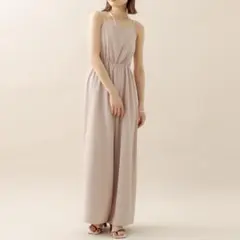美品　mline エムライン　キャミサロペット　ベージュ　　サロペットのサムネイル