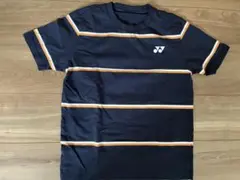 YONEX ストライプ Tシャツ ネイビー