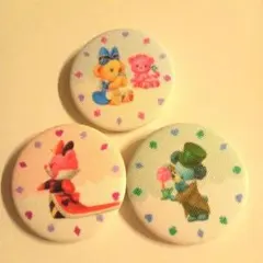 ディズニーストア　ユニベアシティ　布缶バッジ