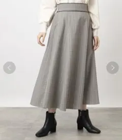 grove 女性らしさ引き立つ上品 フレアスカート