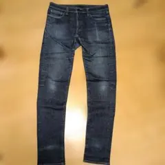 ユニクロジーンズウルトラストレッチ　ダークブルー33（84cm）スキニー