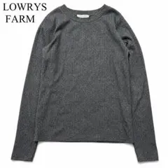 LOWRYS FARMローリーズファーム リブニット セーター F グレー 長袖