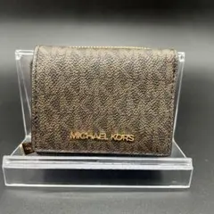 MICHEAL KORS マイケルコース　三つ折り財布 モノグラム　未使用保管品