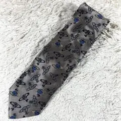 ✨未使用級 ヴィヴィアンウエストウッド オーブ 総柄 シルク メタリック