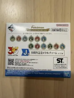 一番くじ Pokémon 30th J賞 メタルチャーム　未開封