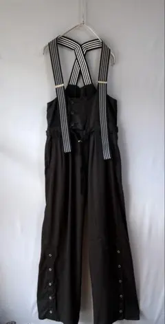 Fill the bill フィルザビル　オーバーオール　黒