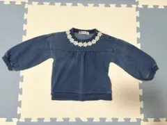 花刺繍付きトップス 95cm ベビー　キッズ