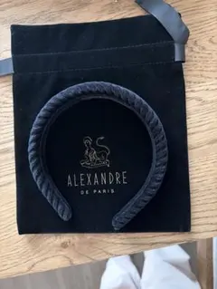 ALEXANDRE DE PARIS ヘアバンド ブラック
