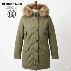 BLONDE No.8 ファーフード モッズコート S リアルファー