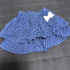 ネイビー　ドット　120サイズ　キュロット
