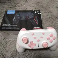 ワイヤレスコントローラー ホワイト/ピンク