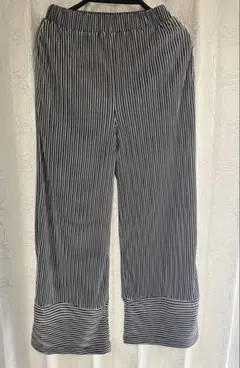 AZUL ストライプ ガウチョパンツ