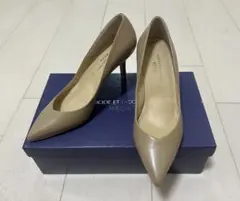 新品★MODE ET JACOMO★ハイヒールパンプス★ベージュ★22cm