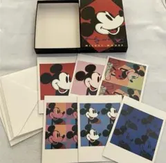 ディズニー ミッキーマウス アンディー ウォーホル　メッセージカード　イラスト