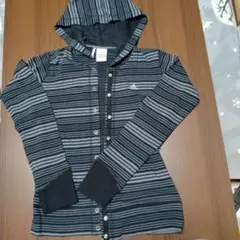 adidas ストライプ フード付きパーカー