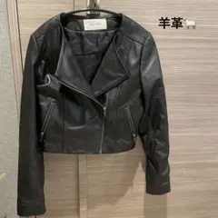 ROYAL PARTY ブラック レザーライダースジャケット