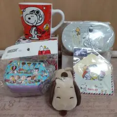 スヌーピー グッズ 5点(マグカップ、ランチボックス他