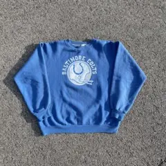 usa製 金タグ RUSSELL スウェット 青 NFL ビンテージ ラッセル