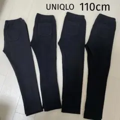 110cm UNIQLO黒レギンス4枚セット